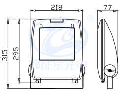 泛光灯FS295尺寸图