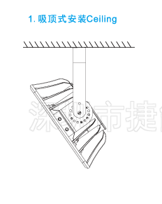 LED泛光灯FS408安装图